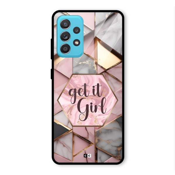 Diamond Girl Glass Back Case for Galaxy A52