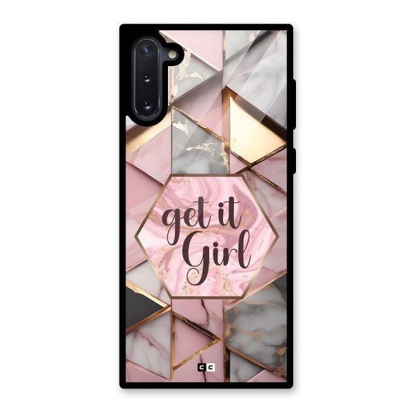 Diamond Girl Glass Back Case for Galaxy Note 10