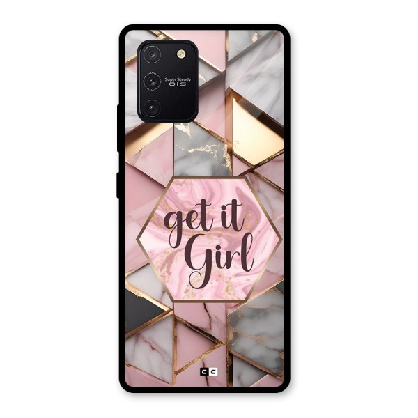 Diamond Girl Glass Back Case for Galaxy S10 Lite