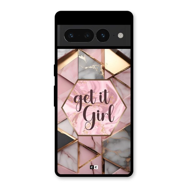 Diamond Girl Glass Back Case for Google Pixel 7 Pro