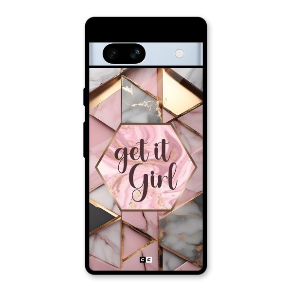 Diamond Girl Glass Back Case for Google Pixel 7a