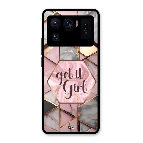 Diamond Girl Glass Back Case for Mi 11 Ultra