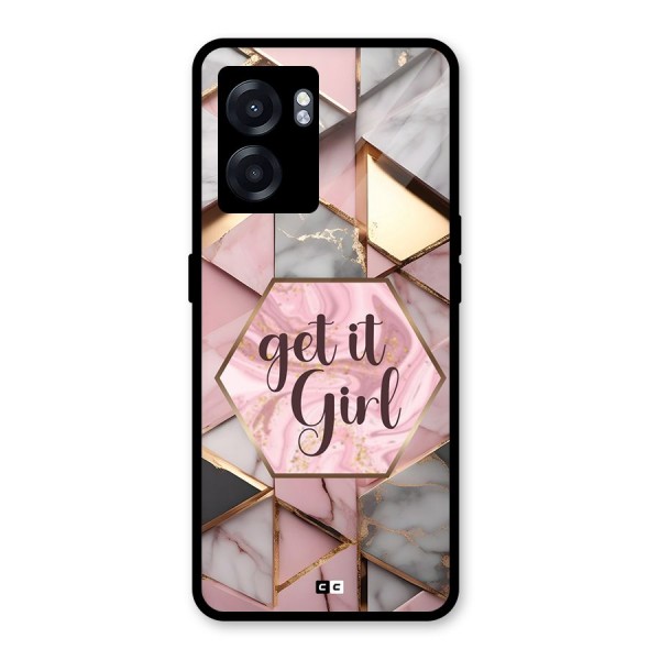 Diamond Girl Glass Back Case for Oppo K10 (5G)