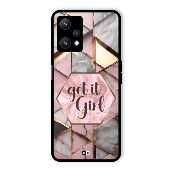 Diamond Girl Glass Back Case for Realme 9 Pro 5G