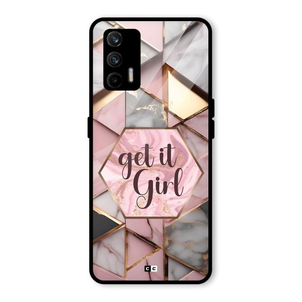 Diamond Girl Glass Back Case for Realme GT 5G