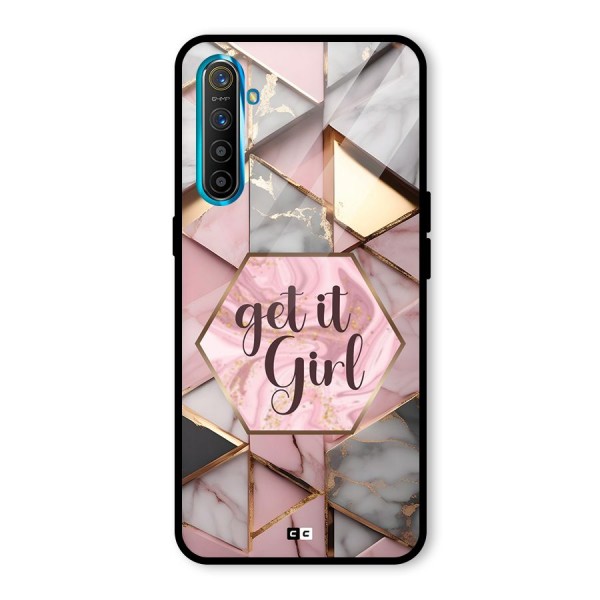 Diamond Girl Glass Back Case for Realme X2