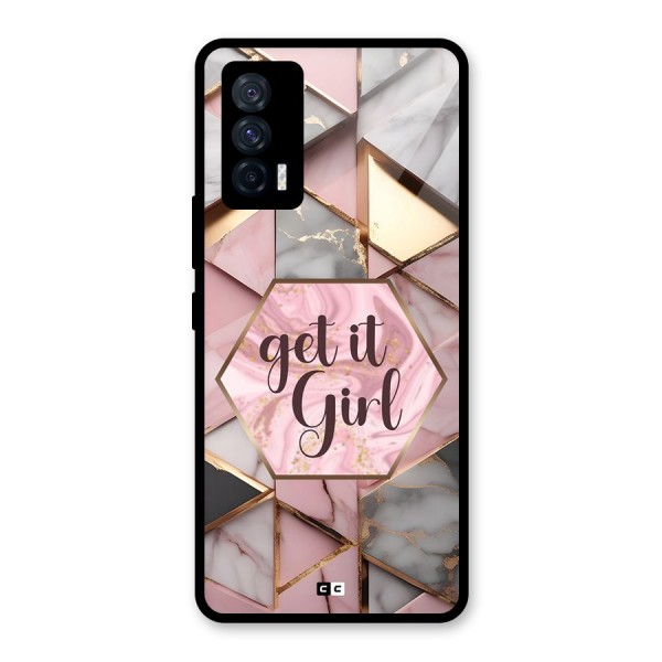 Diamond Girl Glass Back Case for Vivo iQOO 7 5G