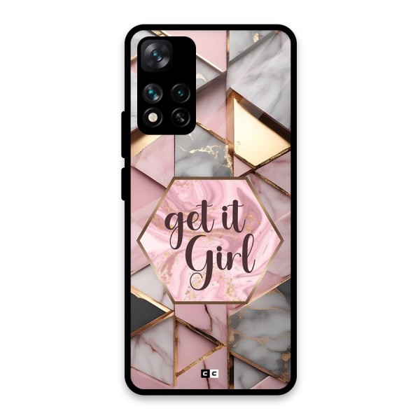 Diamond Girl Glass Back Case for Xiaomi 11i HyperCharge 5G