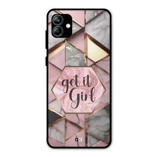 Diamond Girl Metal Back Case for Galaxy A04