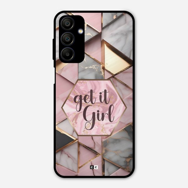 Diamond Girl Metal Back Case for Galaxy A15 5G