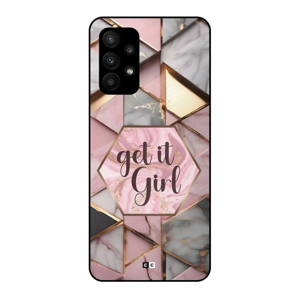 Diamond Girl Metal Back Case for Galaxy A23