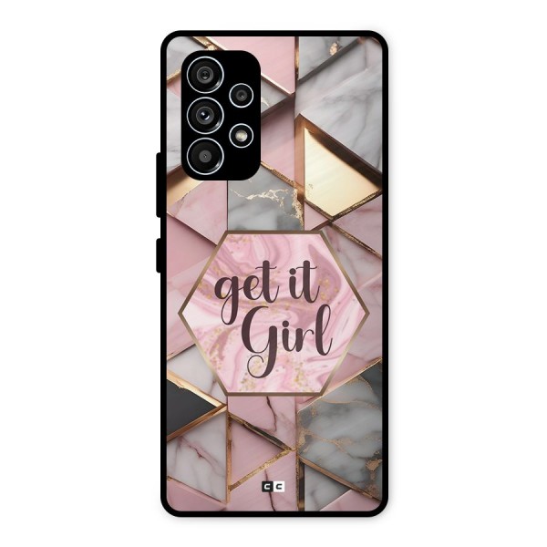 Diamond Girl Metal Back Case for Galaxy A53 5G