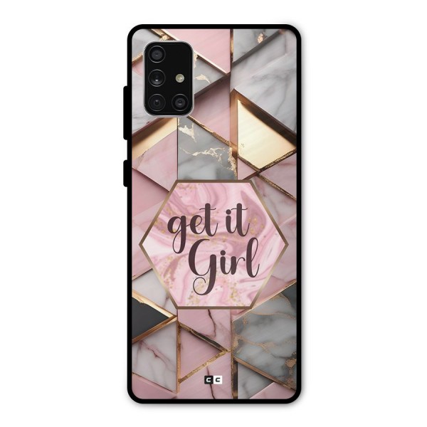 Diamond Girl Metal Back Case for Galaxy A71