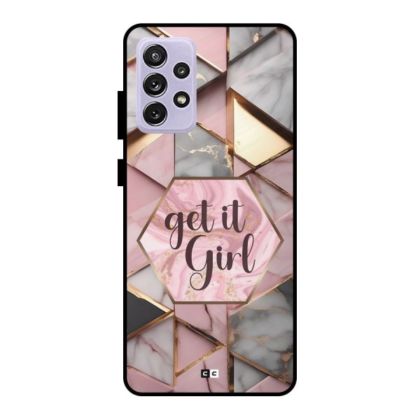 Diamond Girl Metal Back Case for Galaxy A72