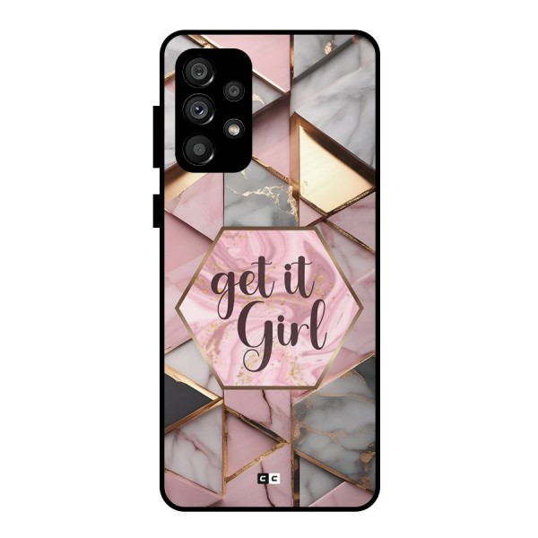 Diamond Girl Metal Back Case for Galaxy A73 5G