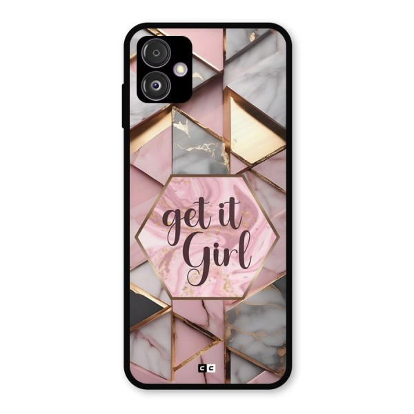 Diamond Girl Metal Back Case for Galaxy F14