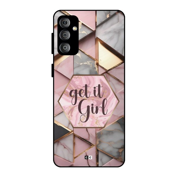 Diamond Girl Metal Back Case for Galaxy F23