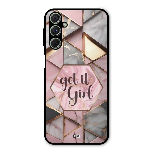 Diamond Girl Metal Back Case for Galaxy F34