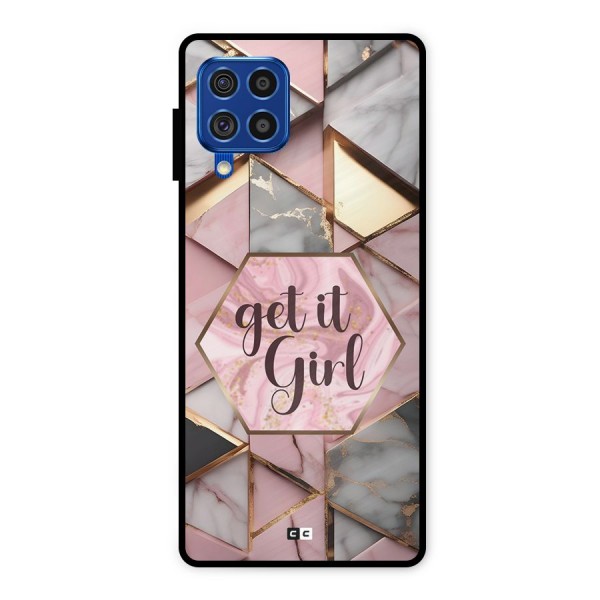 Diamond Girl Metal Back Case for Galaxy F62