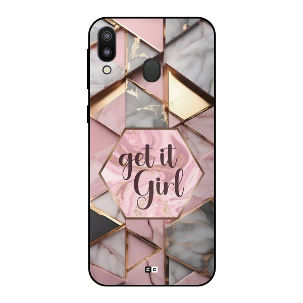 Diamond Girl Metal Back Case for Galaxy M20