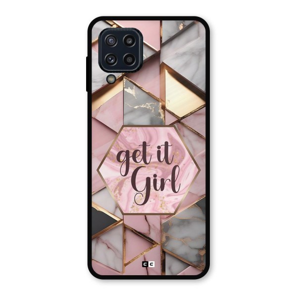 Diamond Girl Metal Back Case for Galaxy M32