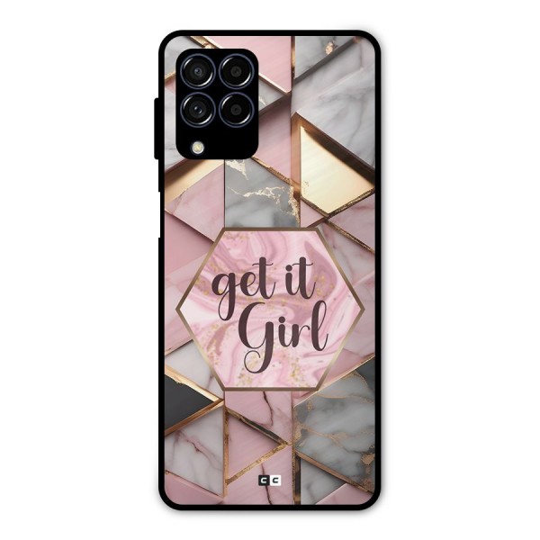 Diamond Girl Metal Back Case for Galaxy M53 5G