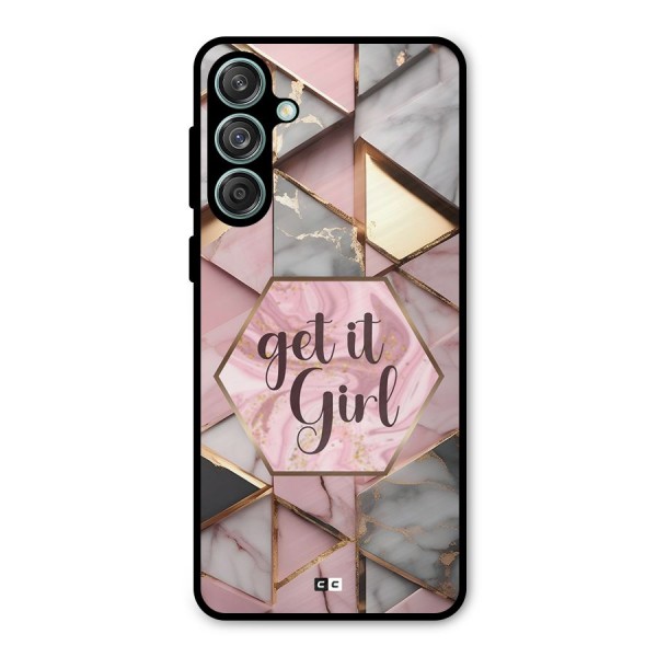 Diamond Girl Metal Back Case for Galaxy M55 5G