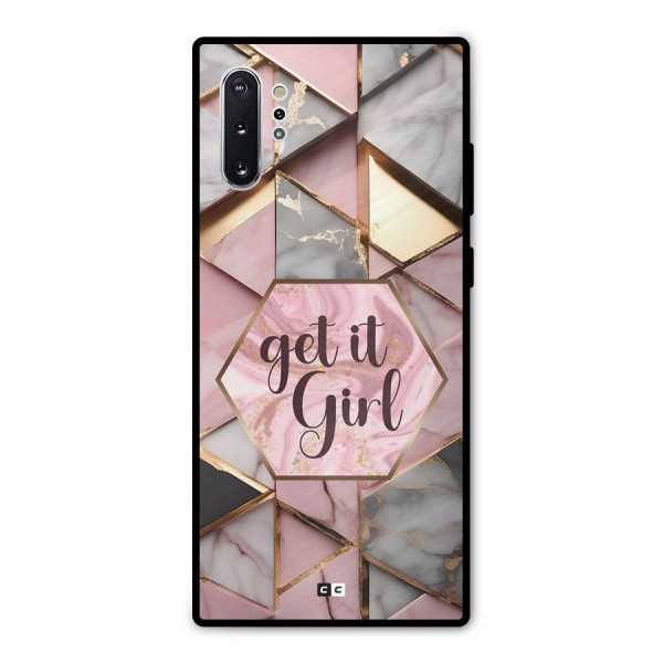 Diamond Girl Metal Back Case for Galaxy Note 10 Plus