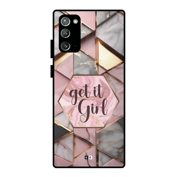 Diamond Girl Metal Back Case for Galaxy Note 20