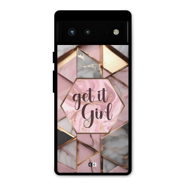 Diamond Girl Metal Back Case for Google Pixel 6