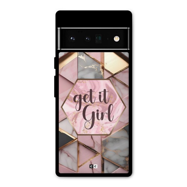 Diamond Girl Metal Back Case for Google Pixel 6 Pro