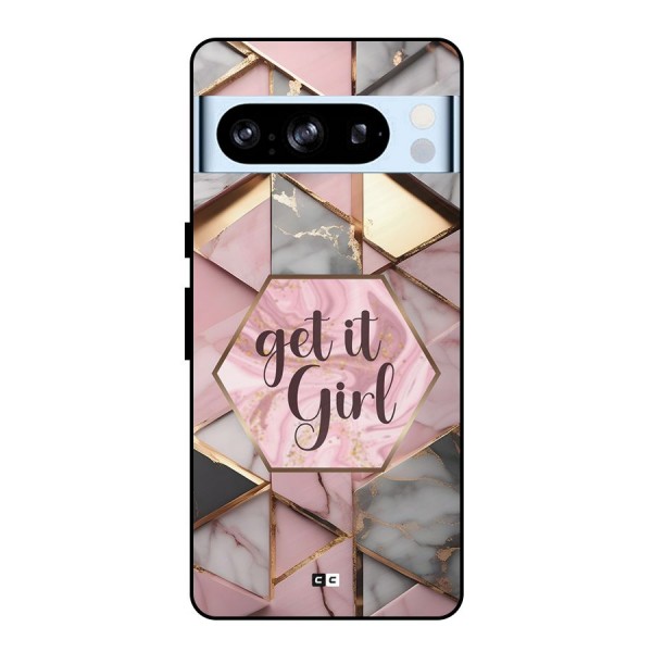 Diamond Girl Metal Back Case for Google Pixel 8 Pro