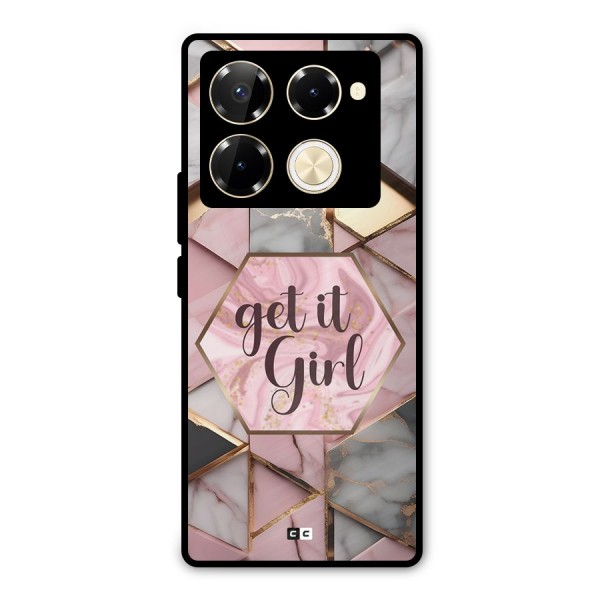 Diamond Girl Metal Back Case for Infinix Note 40 Pro