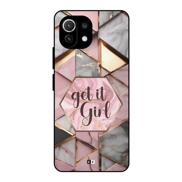 Diamond Girl Metal Back Case for Mi 11 Lite