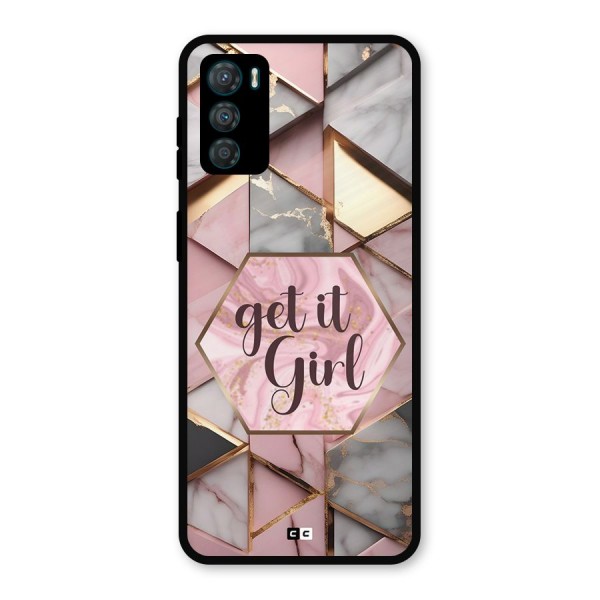 Diamond Girl Metal Back Case for Moto G42