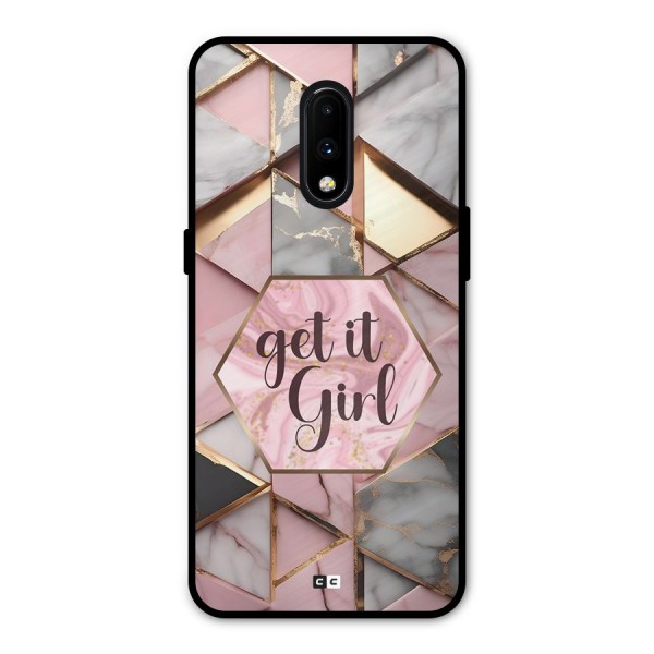 Diamond Girl Metal Back Case for OnePlus 7