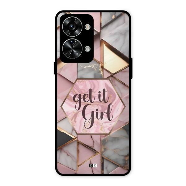 Diamond Girl Metal Back Case for OnePlus Nord 2T