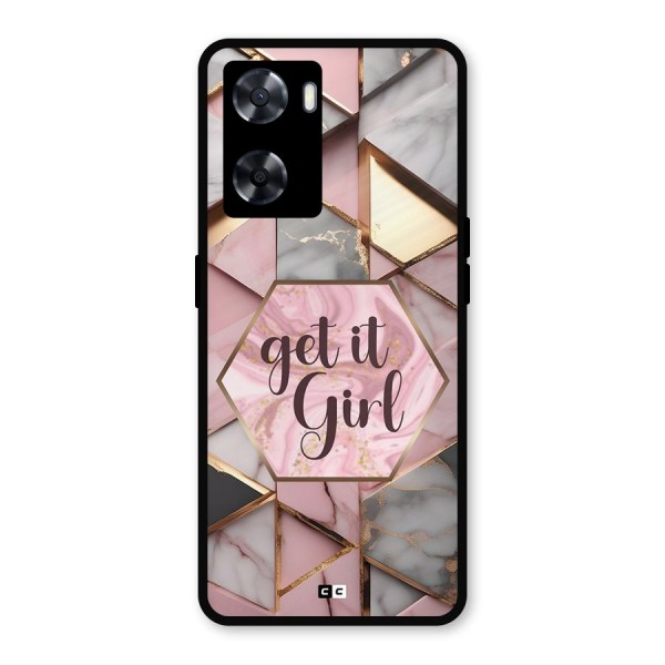 Diamond Girl Metal Back Case for Oppo A77