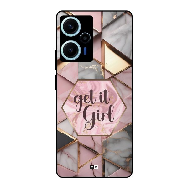 Diamond Girl Metal Back Case for Poco F5