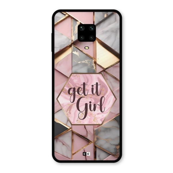 Diamond Girl Metal Back Case for Poco M2