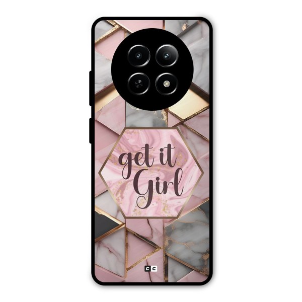 Diamond Girl Metal Back Case for Realme 12 5G