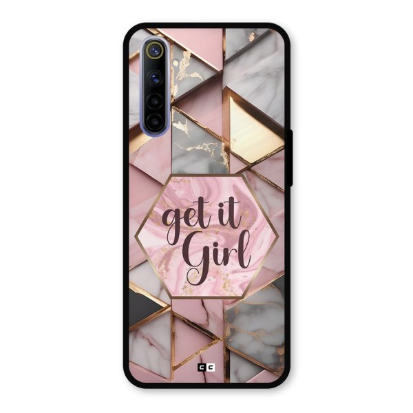 Diamond Girl Metal Back Case for Realme 6