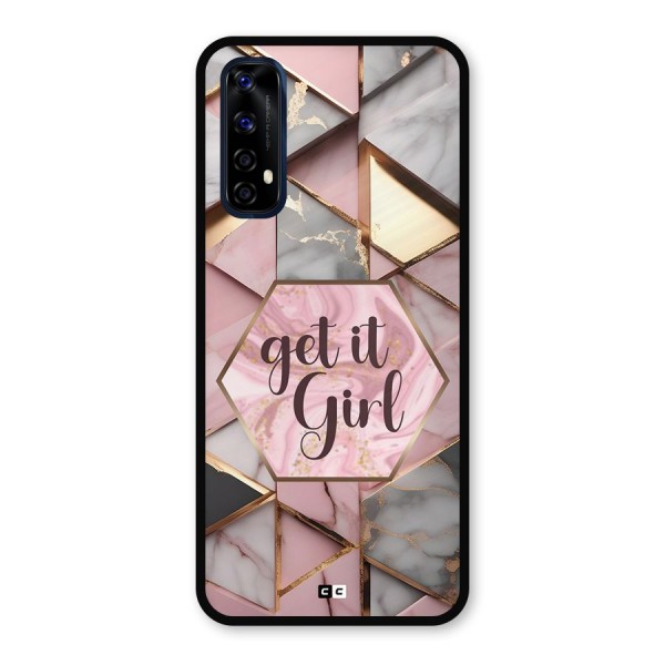 Diamond Girl Metal Back Case for Realme 7