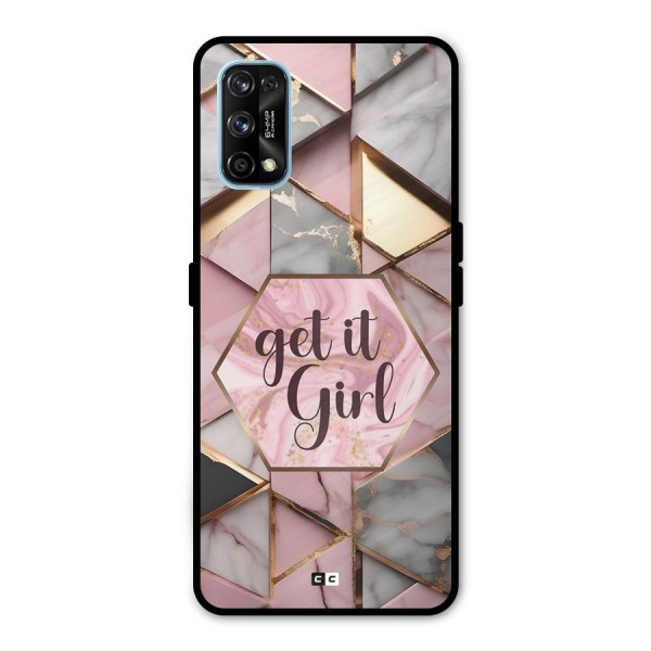 Diamond Girl Metal Back Case for Realme 7 Pro