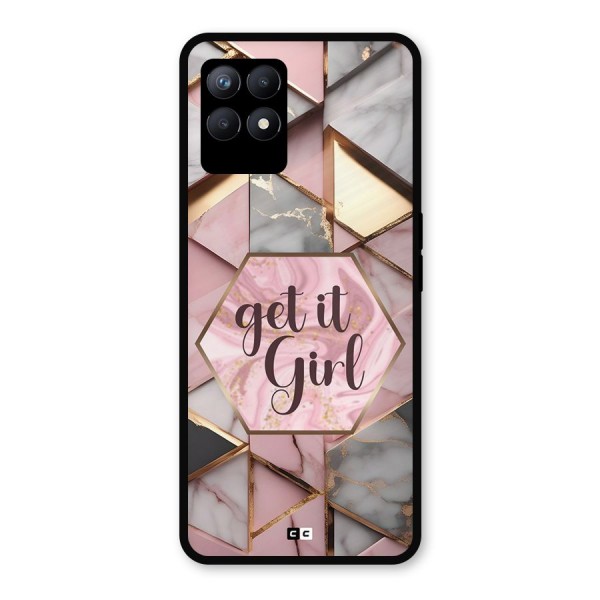 Diamond Girl Metal Back Case for Realme 8i