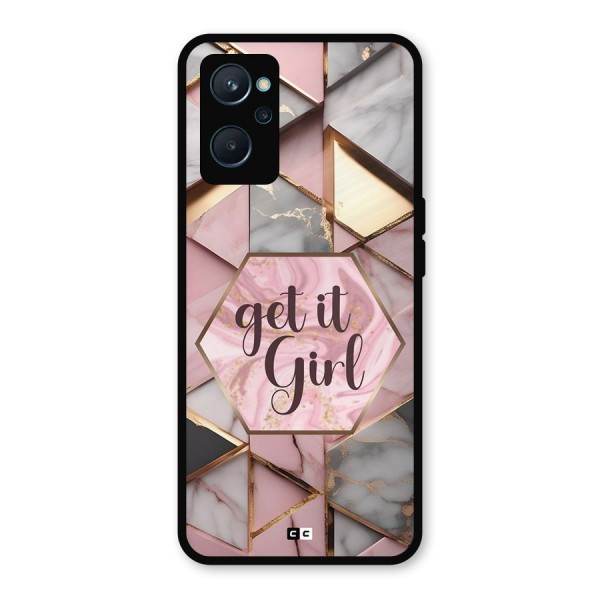 Diamond Girl Metal Back Case for Realme 9i