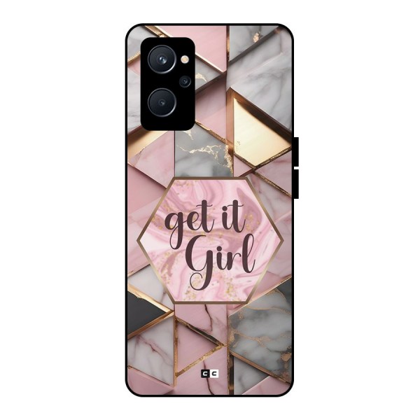 Diamond Girl Metal Back Case for Realme 9i 5G