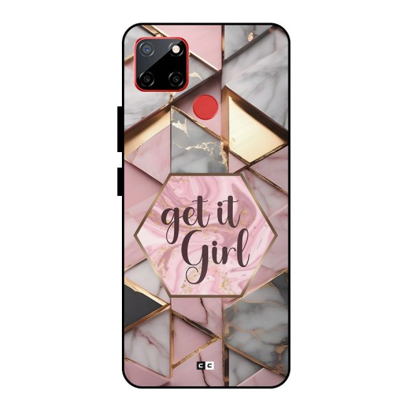 Diamond Girl Metal Back Case for Realme C12