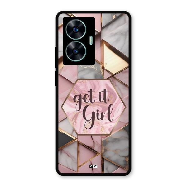 Diamond Girl Metal Back Case for Realme C55