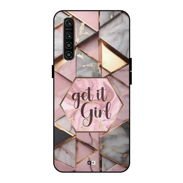 Diamond Girl Metal Back Case for Realme XT